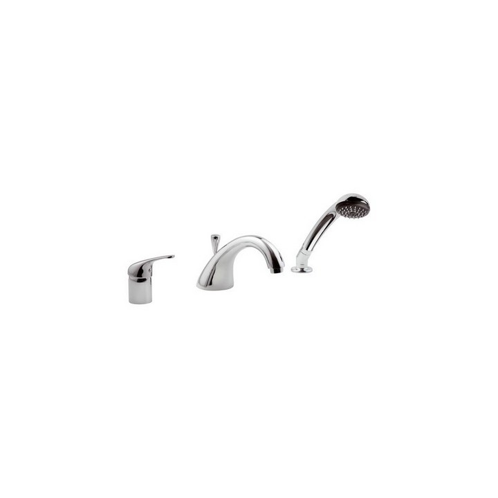 BATTERIA BORDO VASCA 3 FORI LINEA EPIC Cromo