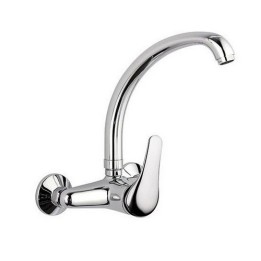 MISCELATORE MONOCOMANDO LAVELLO A MURO BOCCA ALTA EPIC Cromo
