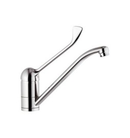 MISCELATORE MONOCOMANDO LAVELLO CON LEVA CLINICA LINEA EPIC Cromo