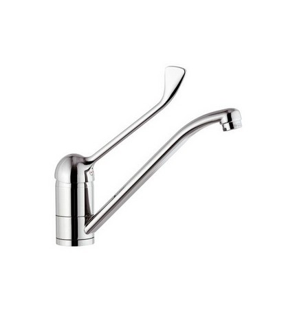 MISCELATORE MONOCOMANDO LAVELLO CON LEVA CLINICA LINEA EPIC Cromo