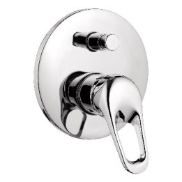 MISCELATORE MONOCOM. INCASSO DOCCIA C/DEVIATORE LINEA EPIC 3 Cromo