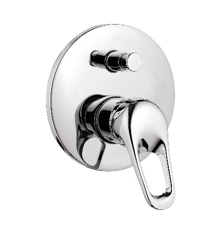 MISCELATORE MONOCOM. INCASSO DOCCIA C/DEVIATORE LINEA EPIC 3 Cromo