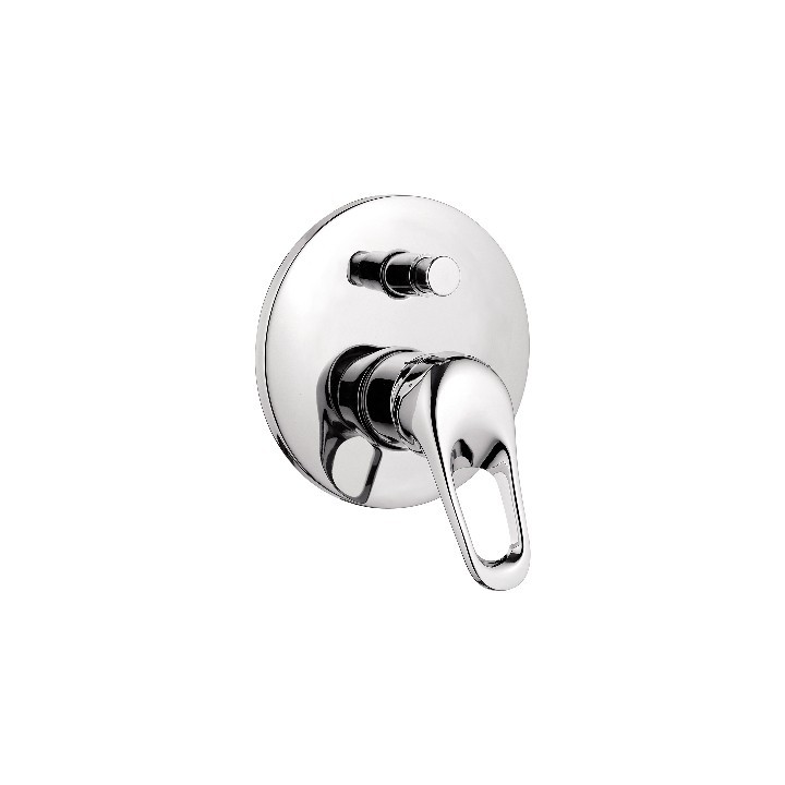 MISCELATORE MONOCOM. INCASSO DOCCIA C/DEVIATORE LINEA EPIC 3 Cromo