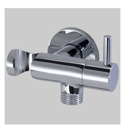 DUPLEX TONDO CON PRESA ACQUA E RUBINETTO - 1/2-1/2