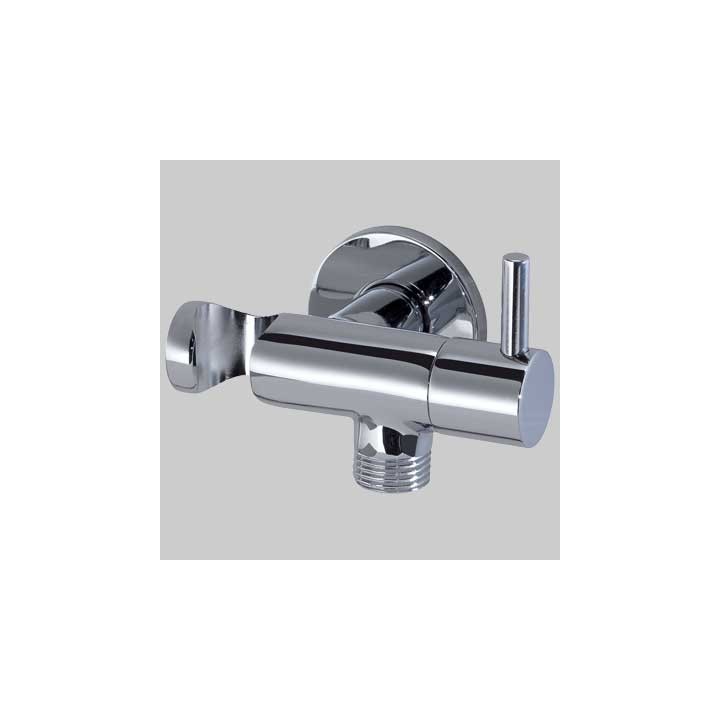 DUPLEX TONDO CON PRESA ACQUA E RUBINETTO - 1/2-1/2