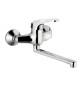 MISCELATORE MONOCOMANDO LAVELLO A MURO LINEA EPIC 3 Cromo