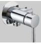 MISCELATORE INCASSO TONDO CON SUPPORTO LATERALE INTEGRATO - Cromo - 1/2" M