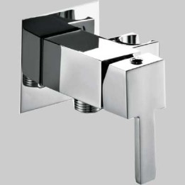 MISCELATORE INCASSO QUADRATO CON SUPPORTO LATERALE INTEGRATO - Cromo - 1/2" M