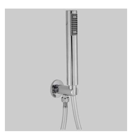 KIT TONDO PRESA + DOCCETTA + LACCIO - Cromo