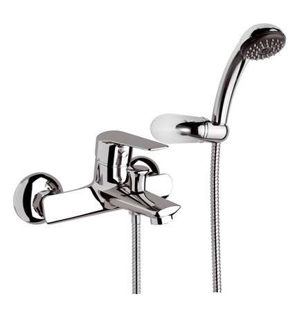 MONOCOMANDO VASCA ESTERNA CON ACCESSORI LINEA ESSENZA Cromo