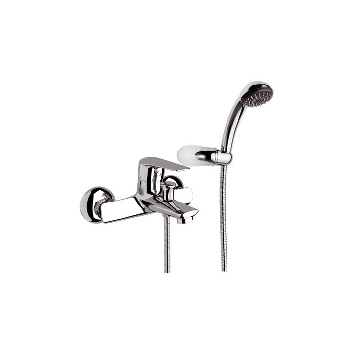MONOCOMANDO VASCA ESTERNA CON ACCESSORI LINEA ESSENZA Cromo