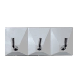 SC GANCIO ADESIVO PLASTICA 3 POSTI 2 PZ