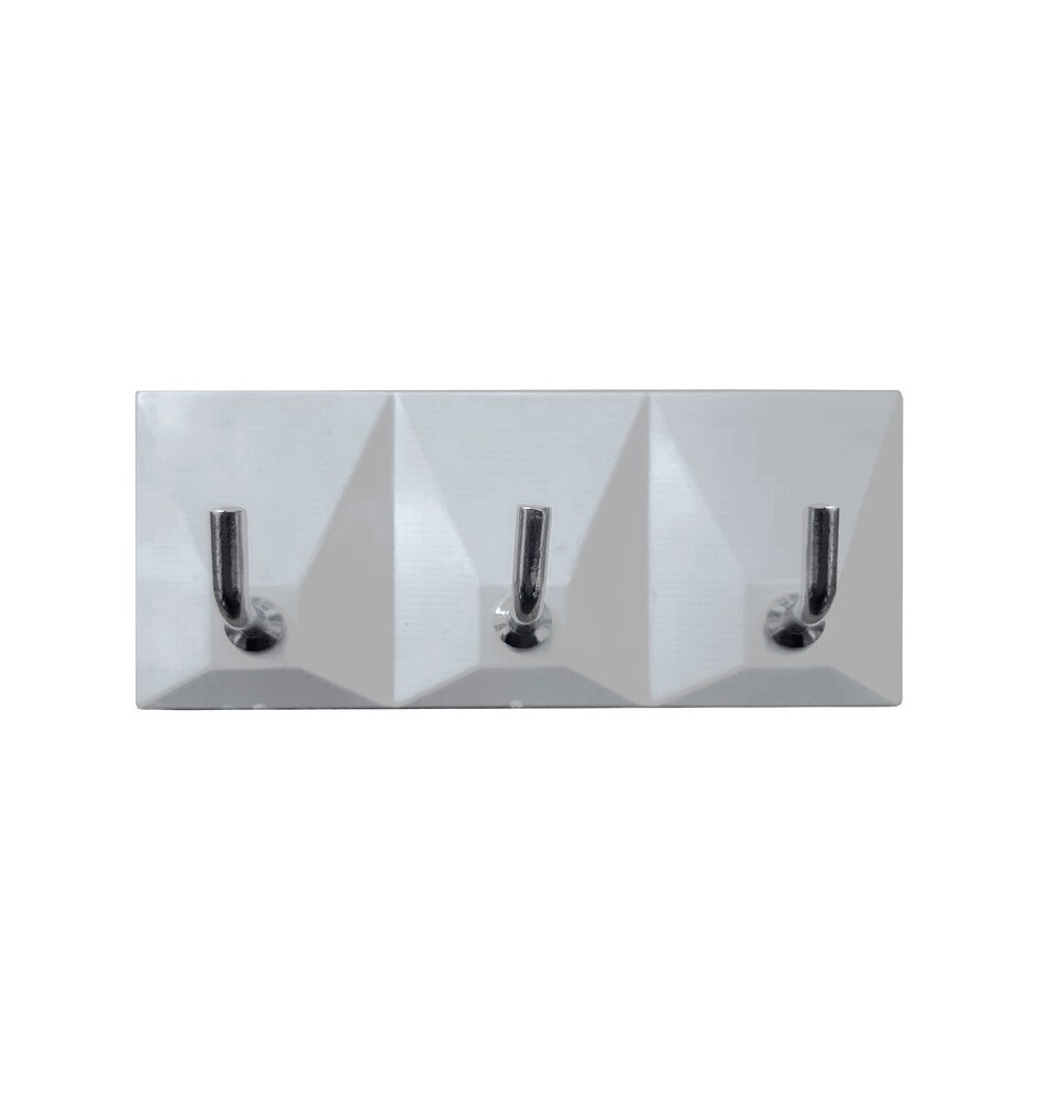 SC GANCIO ADESIVO PLASTICA 3 POSTI 2 PZ