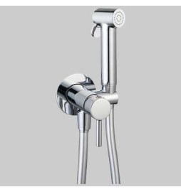 KIT DOCCETTA SHUT-OFF TONDA CON PRESA ACQUA - Cromato