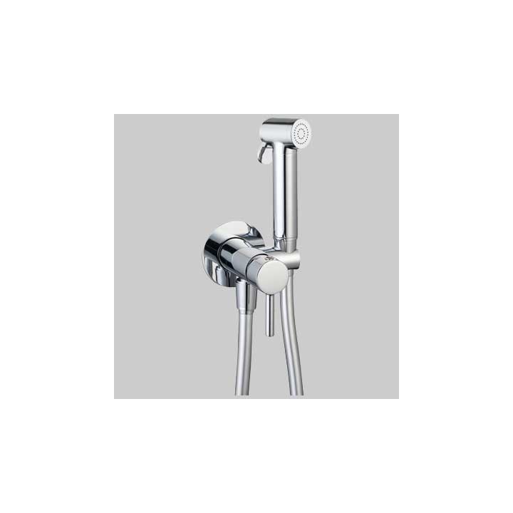 KIT DOCCETTA SHUT-OFF TONDA CON PRESA ACQUA - Cromato