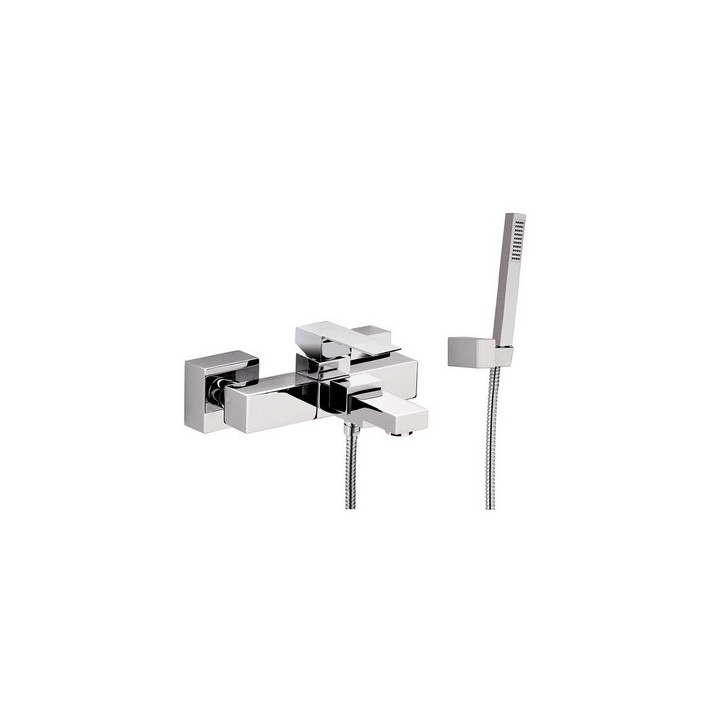 MISCELATORE MONOCOMANDO VASCA CON ACCESSORI LINEA POLAR Cromo