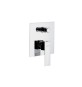 MISCELATORE MONOC. INCASSO DOCCIA C/DEVIATORE LINEA POLAR Cromo