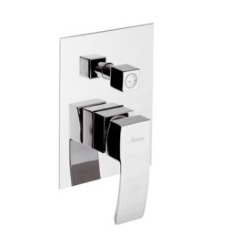 MONOCOMANDO INCASSO DOCCIA CON DEVIATORE LINEA MARTE Cromo
