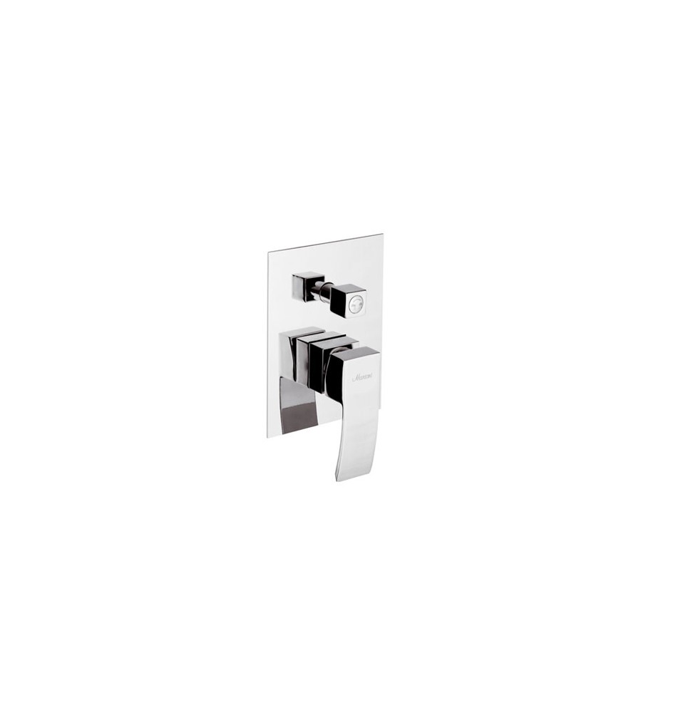 MONOCOMANDO INCASSO DOCCIA CON DEVIATORE LINEA MARTE Cromo