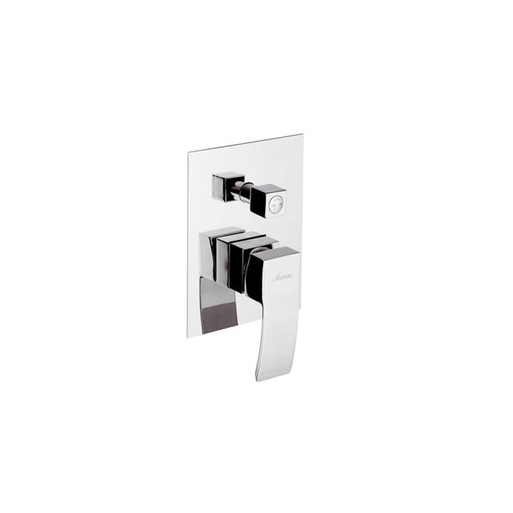 MONOCOMANDO INCASSO DOCCIA CON DEVIATORE LINEA MARTE Cromo