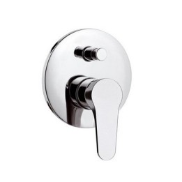 MISCELATORE MONOC. INCASSO CON DEVIATORE LINEA SURF Cromo