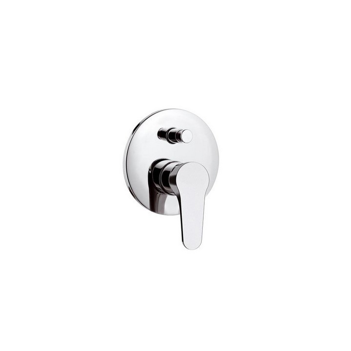 MISCELATORE MONOC. INCASSO CON DEVIATORE LINEA SURF Cromo