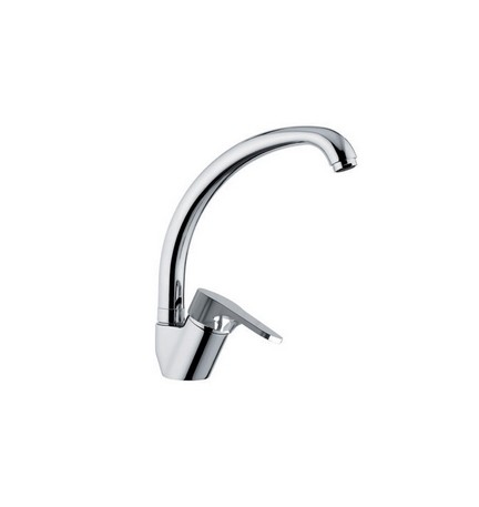 MISCELATORE MONOCOMANDO LAVELLO BOCCA ALTA LINEA SURF Cromo
