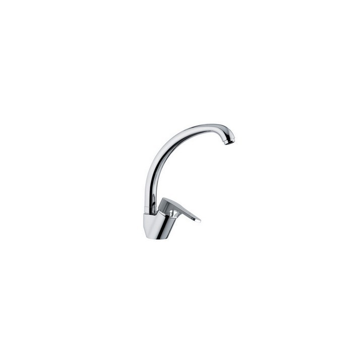MISCELATORE MONOCOMANDO LAVELLO BOCCA ALTA LINEA SURF Cromo
