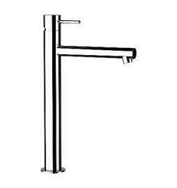MISCELATORE MONOCOMANDO LAVABO ALTO LINEA ULTRAMINIMAL Cromo