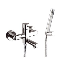 MONOCOMANDO VASCA CON ACCESSORI LINEA ULTRAMINIMAL Cromo
