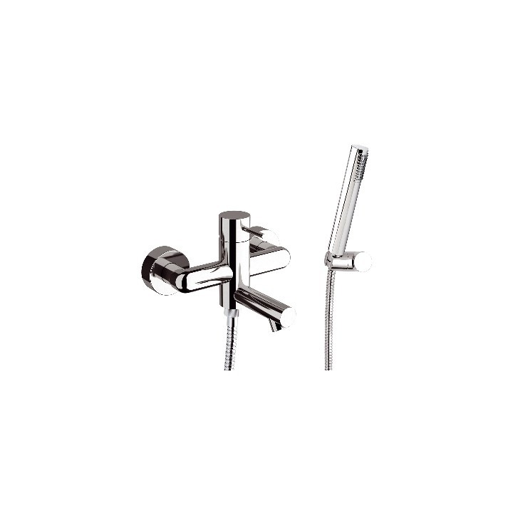 MONOCOMANDO VASCA CON ACCESSORI LINEA ULTRAMINIMAL Cromo