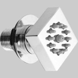 IDROGETTO SNODATO QUADRO - Ottone Cromato
