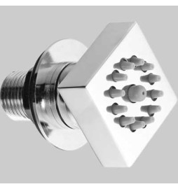 IDROGETTO SNODATO QUADRO - Ottone Cromato