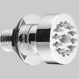IDROGETTO SNODATO TONDO - Ottone Cromato
