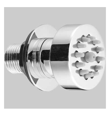 IDROGETTO SNODATO TONDO - Ottone Cromato