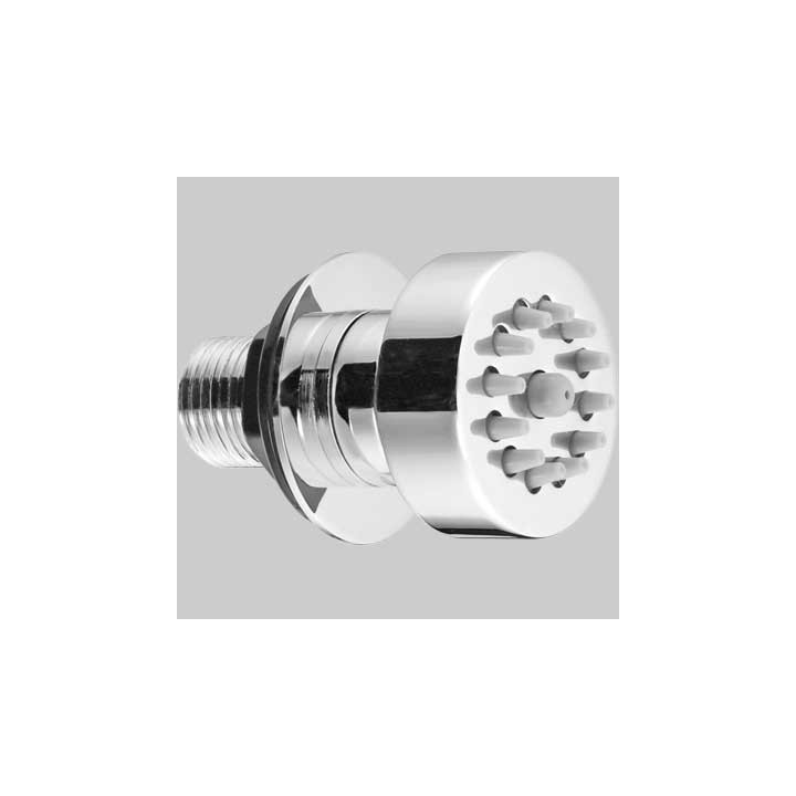 IDROGETTO SNODATO TONDO - Ottone Cromato