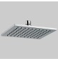 SOFFIONE DOCCIA SATURNO OTTONE CROMATO - 1/2 - 200x200 mm