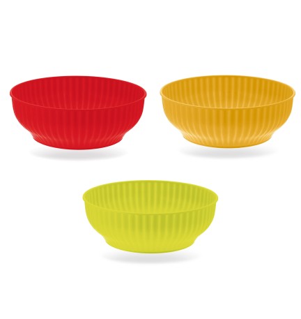 INSALATIERA COSTOLATA CM.30 ASS.TA