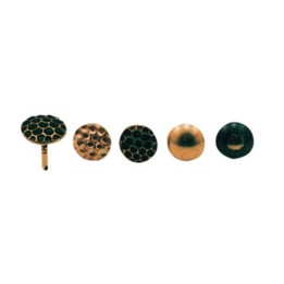 SC BULLETTA TAPPEZZIERE LISCIA OTTONATO 9 MM 50 PZ