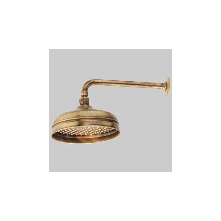 BRACCIO DOCCIA CON SOFFIONE IN OTTONE 'BRONZATO' - 1/2 30 cm Dm 16