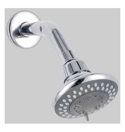 BRACCIO DOCCIA ALPINO CON SOFFIONE IN ABS 3 GETTI - 1/2