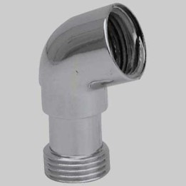 CURVA PER DOCCIA PVC CROMATA - 1/2