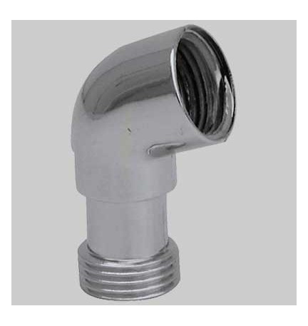 CURVA PER DOCCIA PVC CROMATA - 1/2