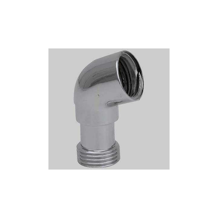 CURVA PER DOCCIA PVC CROMATA - 1/2