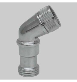 CURVA PER DOCCIA OTTONE CROMATA - 1/2