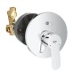 MISCELATORE MONOCOMANDO INCASSO DOCCIA C/DEV. LINEA BAUEDGE Cromo