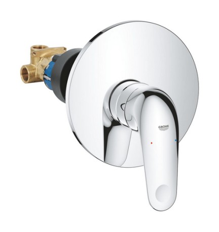 MISCELATORE MONOCOMANDO DOCCIA INCASSO EUROECO Cromo 2023