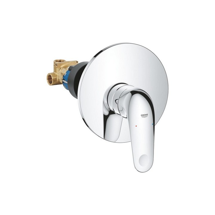 MISCELATORE MONOCOMANDO DOCCIA INCASSO EUROECO Cromo 2023