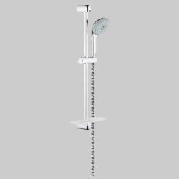 Asta SALISCENDI con portasapone TEMPESTA 3 getti - cromo