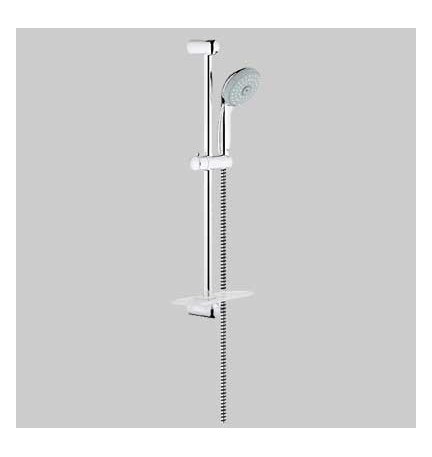 Asta SALISCENDI con portasapone TEMPESTA 3 getti - cromo